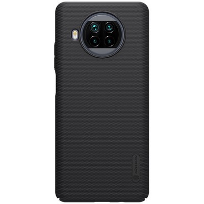 Пластиковый чехол с подставкой Nillkin Super Frosted Shield Черный для Xiaomi Mi10T Lite(1)