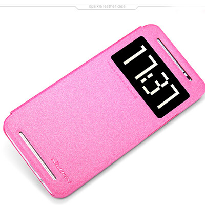 Полиуретановый чехол Nillkin Sparkle Leather Case Rose для HTC One E8 Ace(1)