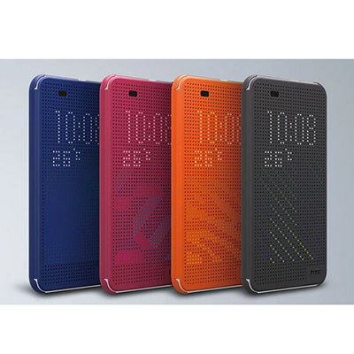 Полиуретановый чехол Dot View Case Orange для HTC Desire EYE(2)