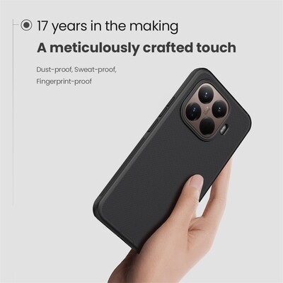 Пластиковый чехол с пластиной Magsafe Nillkin Super Frosted Shield Pro Magnetic Case черный для Xiaomi 15T(9)