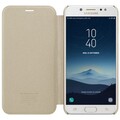 Полиуретановый чехол книга Nillkin Sparkle Leather Case Gold (Золотой) для Samsung Galaxy C8\ J7 Plus(#3)