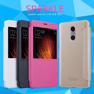 Полиуретановый чехол книга Nillkin Sparkle Leather Case Black для Xiaomi RedMi Pro(4)