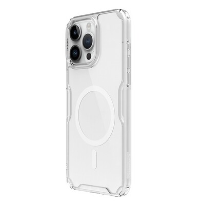 Силиконовый чехол Nillkin Nature TPU Pro Magnetic Case Прозрачный для Apple iPhone 15 Pro Max(3)