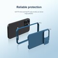 Чехол-накладка с пластиной Magsafe Nillkin CamShield Pro Magnetic Синяя для Apple iPhone 14 Pro(#6)