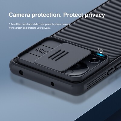 Чехол-накладка Nillkin CamShield Pro Черная для Xiaomi 13 Lite(7)