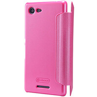 Полиуретановый чехол Nillkin Sparkle Leather Case Red  для Sony Xperia E3 Dual