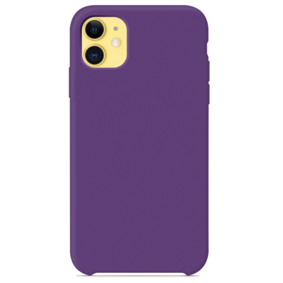 Силиконовый чехол фиолетовый для Apple iPhone 11(2)