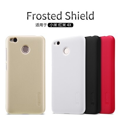 Пластиковый чехол с подставкой Nillkin Super Frosted Shield Black для Xiaomi RedMi 4X(4)