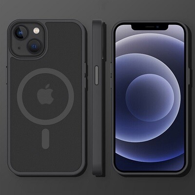 Защитный чехол TPU+PC Iron Matte Case with Magsafe черный для Apple iPhone 14 Pro(3)