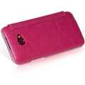 Кожаный чехол-книга HOCO Crystal leather Case Pink для HTC Butterfly S(#3)