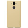 Пластиковый чехол с пленкой Nillkin Super Frosted Shield Золотой для Nokia 8 Sirocco(#1)