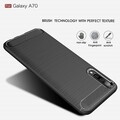 Силиконовый чехол Uni Case Carbon черный для Samsung Galaxy A70(#3)