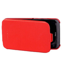 Кожаный чехол книга HOCO Leather Case Red для HTC One X