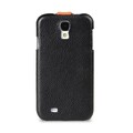 Кожаный чехол Melkco Leather Case Black/Orange LC для Samsung i9190 Galaxy S4 mini(#2)