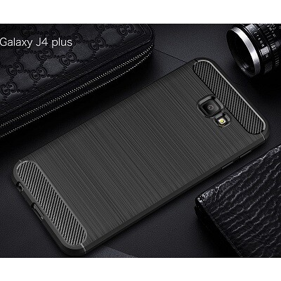 Защитный чехол UniCase Carbon черный для Samsung J4 Plus (2018)(2)