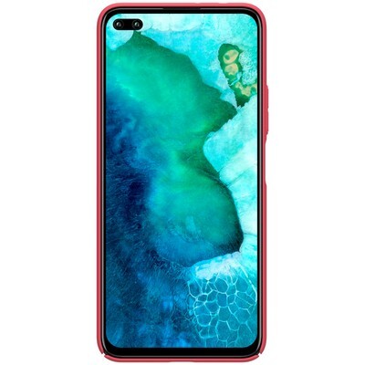 Пластиковый чехол с подставкой Nillkin Super Frosted Shield Красный для Huawei Honor V30 / Honor V30 Pro(2)