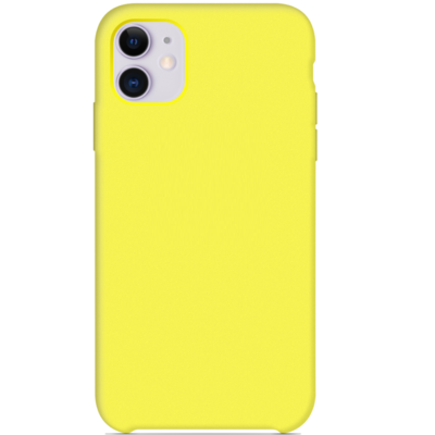 Силиконовый чехол желтый для Apple iPhone 11(1)