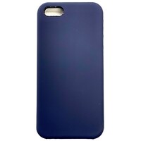 Силиконовый чехол Liquid Silicone Case темно-синий для Apple iPhone 5/5s/SE