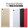 Пластиковый чехол с пленкой Nillkin Super Frosted Shield Gold для Sony Xperia XA1(#4)