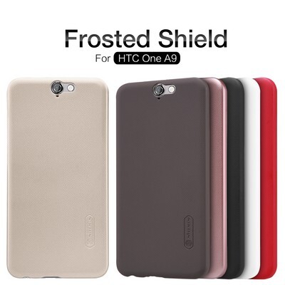 Пластиковый чехол с пленкой Nillkin Super Frosted Shield Gold для HTC One A9(4)