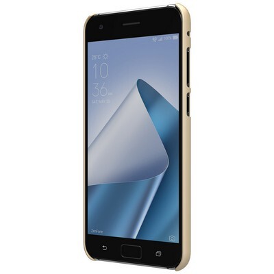 Пластиковый чехол с пленкой Nillkin Super Frosted Shield Gold для Asus ZenFone 4 Pro ZS551KL(2)