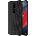 Пластиковый чехол Nillkin Synthetic Fiber Черный для OnePlus 6(#3)