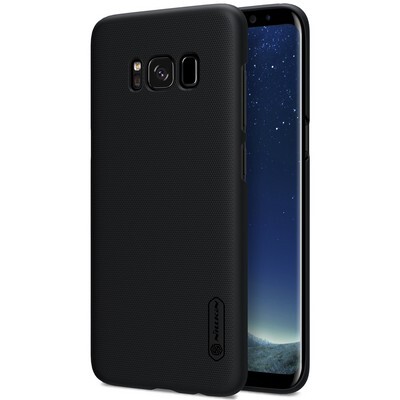 Пластиковый чехол с подставкой Nillkin Super Frosted Shield Black для Samsung G950F Galaxy S8(3)