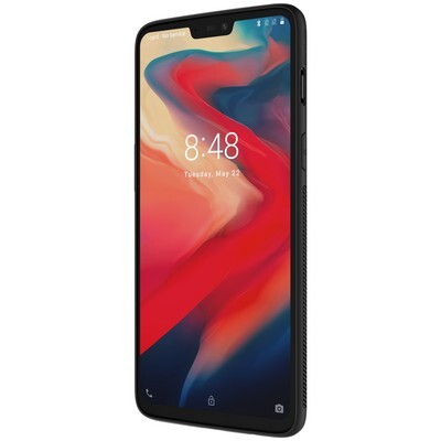 Пластиковый чехол Nillkin Synthetic Fiber Черный для OnePlus 6(2)