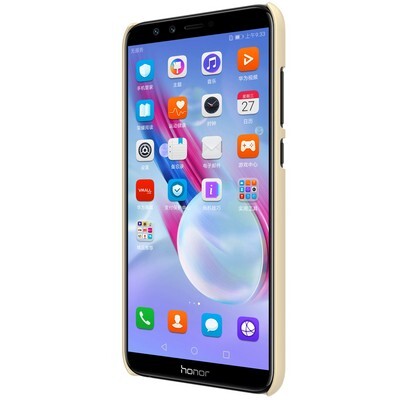 Пластиковый чехол с пленкой Nillkin Super Frosted Shield Gold (Золотой) для Huawei Honor 9 Lite(2)