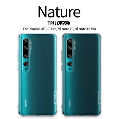 Силиконовый чехол Nillkin Nature TPU Case Серый для Xiaomi Mi CC9 Pro (Mi Note10)(4)