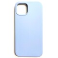 Силиконовый чехол Liquid Silicone Case с закрытым низом светло-голубой для Apple iPhone 13(#1)