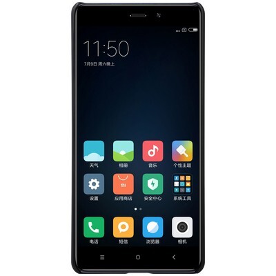 Пластиковый чехол с пленкой Nillkin Super Frosted Shield Black для Xiaomi RedMi 4(2)