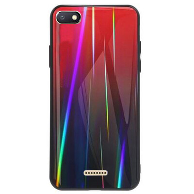 Накладка TPU + Glass Aurora красная для Xiaomi Redmi 6(1)