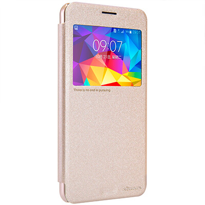 Полиуретановый чехол Nillkin Sparkle Leather Case Golden  для Samsung G750F Galaxy Mega 2(2)