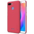 Пластиковый чехол с пленкой Nillkin Super Frosted Shield Красный для Xiaomi Redmi 6(#3)