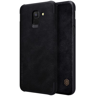 Кожаный чехол Nillkin Qin Leather Case Черный для Samsung Galaxy J6(4)