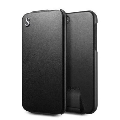 Кожаный чехол SGP Leather Case illuzion Legend Black для Apple iPhone 5/5s/SE(1)