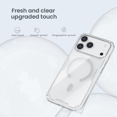 Силиконовый чехол Nillkin Nature TPU Pro Magnetic Case затемненный для Apple iPhone 17 Pro Max(9)