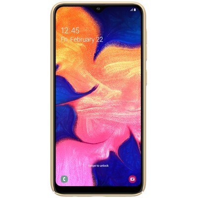 Пластиковый чехол с подставкой Nillkin Super Frosted Shield Золотой для Samsung Galaxy A10(2)