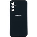 Силиконовый чехол Silicone Case черный для Samsung Galaxy A24(#1)