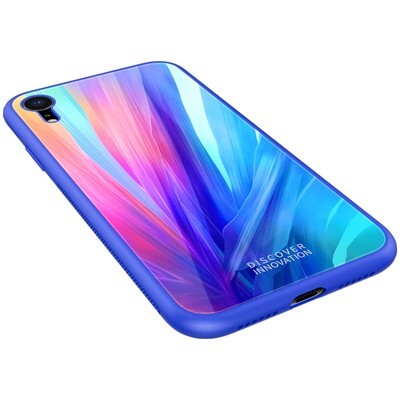 Защитный чехол NILLKIN Tempered Plaid Синий для Apple iPhone XR(3)