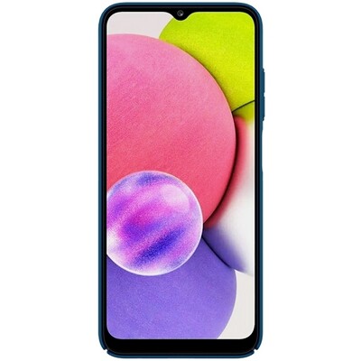 Чехол-накладка Nillkin CamShield Синяя для Samsung Galaxy A03s(2)