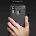 Защитный чехол UniCase Carbon синий для Huawei P Smart 2019\ Honor 10 Lite(#5)