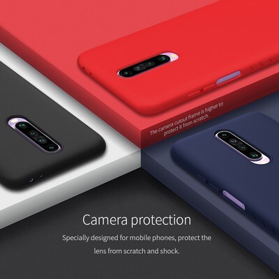 Силиконовый бампер Nillkin Rubber-wrapped Protective Case Красный для Xiaomi Redmi K30 (Poco X2)(5)