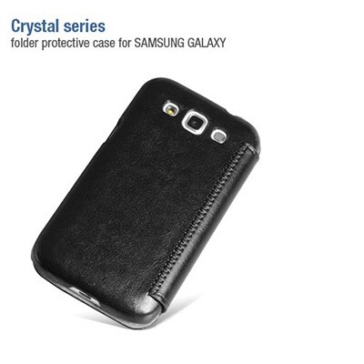 Кожаный чехол HOCO Crystal leather Case Black для Samsung i8552 Galaxy Win Duos(3)