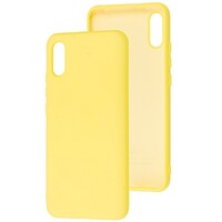 Силиконовый чехол Silicone Case желтый для Xiaomi Redmi 9A