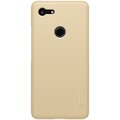 Пластиковый чехол с подставкой Nillkin Super Frosted Shield Золотой для Google Pixel 3 XL(#1)