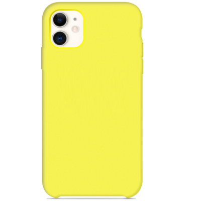 Силиконовый чехол желтый для Apple iPhone 11(6)