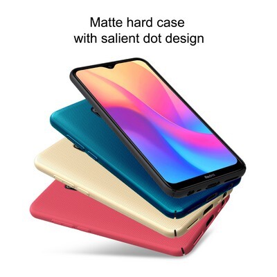 Пластиковый чехол с подставкой Nillkin Super Frosted Shield Черный для Xiaomi Redmi 8A(4)