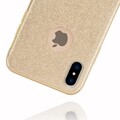 Силиконовый чехол Glitter Cover золотистый для Apple iPhone Xs(#2)